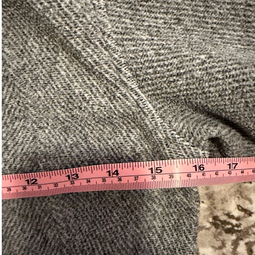 Athleta Stroll Fleece Full Zip Jacket Gray Herringbone Textured Women's XS - Picture 12 of 13